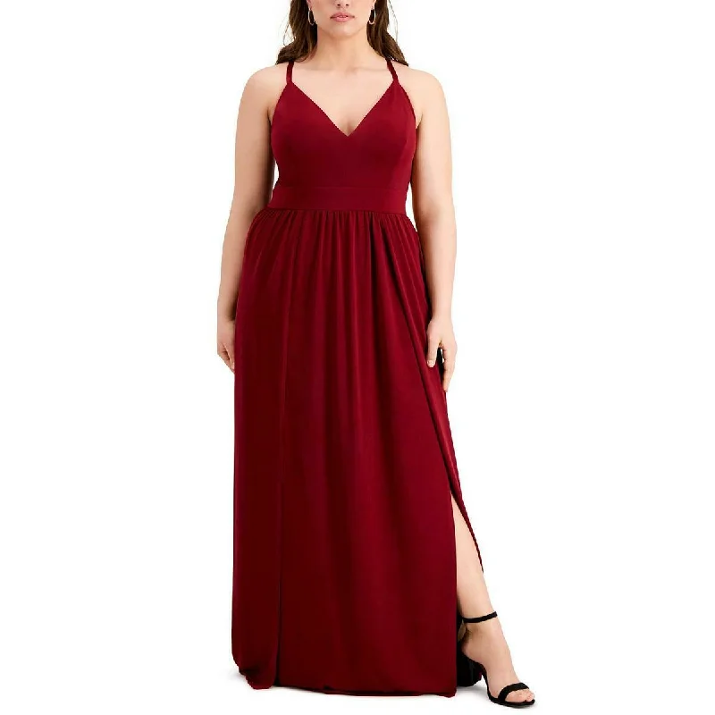 16 - emerald sundae red lace back gown Lace Dress Glow