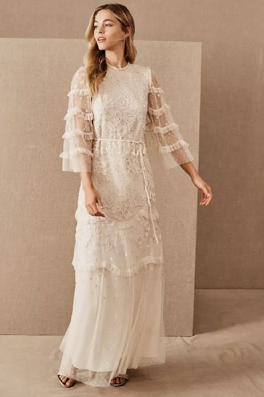 Needle & Thread Patchwork Lace Dress BHLDN Lace Dress Set