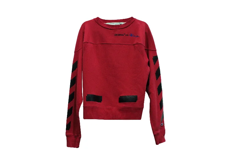 Off-White X Champion Sweatshirt in Red Cotton Gucci sweaters