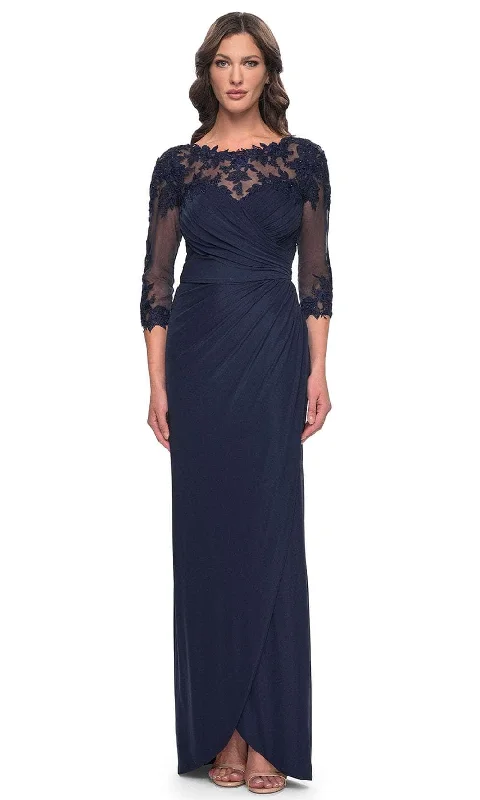 La Femme 31093 - Lace Detail Evening Dress Discounted party dresses