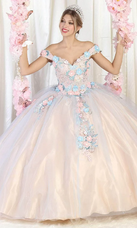 May Queen LK164 - Pastel Blossoms Quinceanera Ballgown Best party dresses for petites