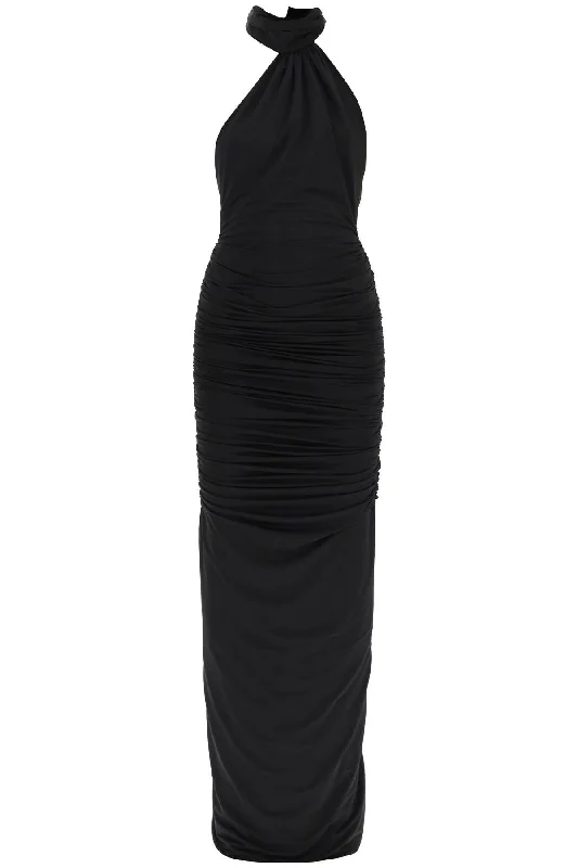 Draped-jersey Maxi Dress  - Black Summer maxi dresses