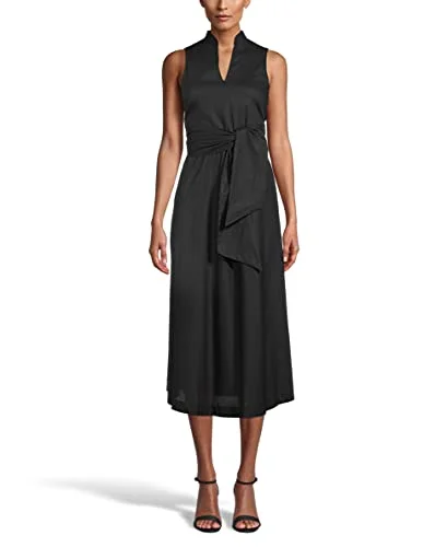 ANNE KLEIN Women's Linen Midi Dress Tiered midi dresses