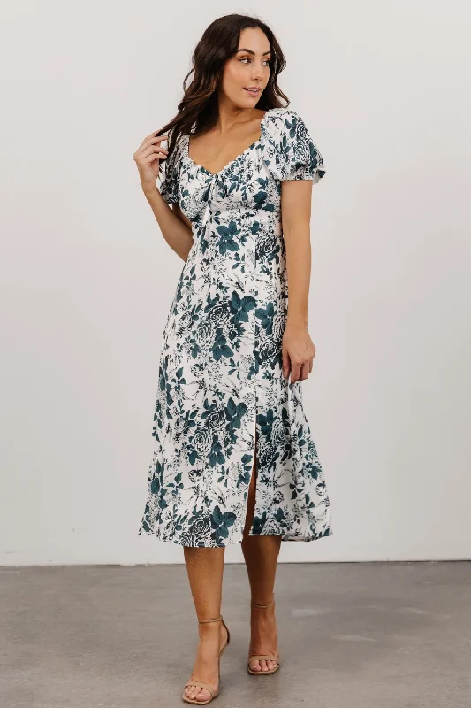 Cadence Midi Dress | Jade Floral Best value midi dresses