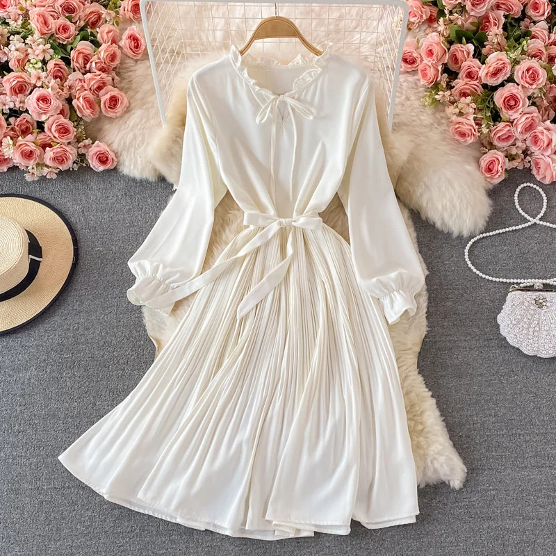 Cute A Line Short Dress Long Sleeve Fashion Dress  10806 Silk maxi dresses