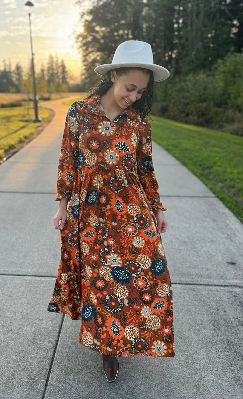 Maxi Fall Floral Dress Strapless maxi dresses