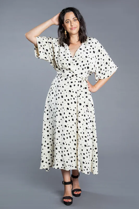 Elodie Wrap Dress Pattern Preppy floral dresses