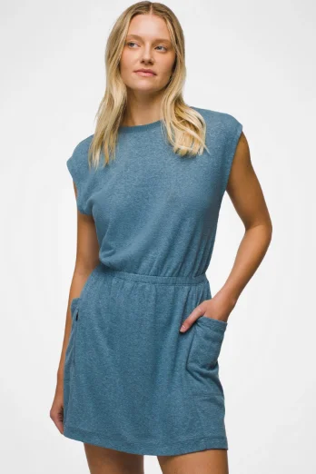 COZY UP CUT OUT DRESS GREY BLUE Off-shoulder unclassified dresses