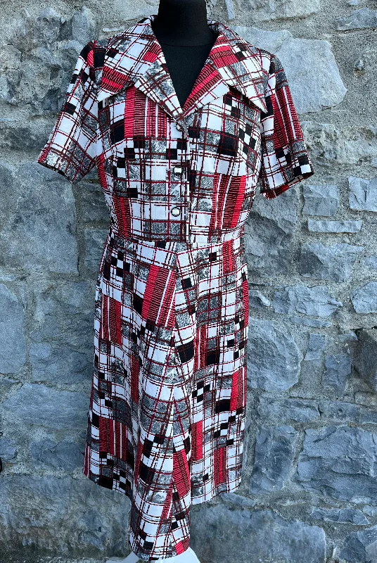 80s geometric pattern dress uk 10-12 Comfortable unclassified dresses