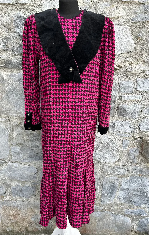 80s pink gingham dress uk 10 Women's unclassified dresses