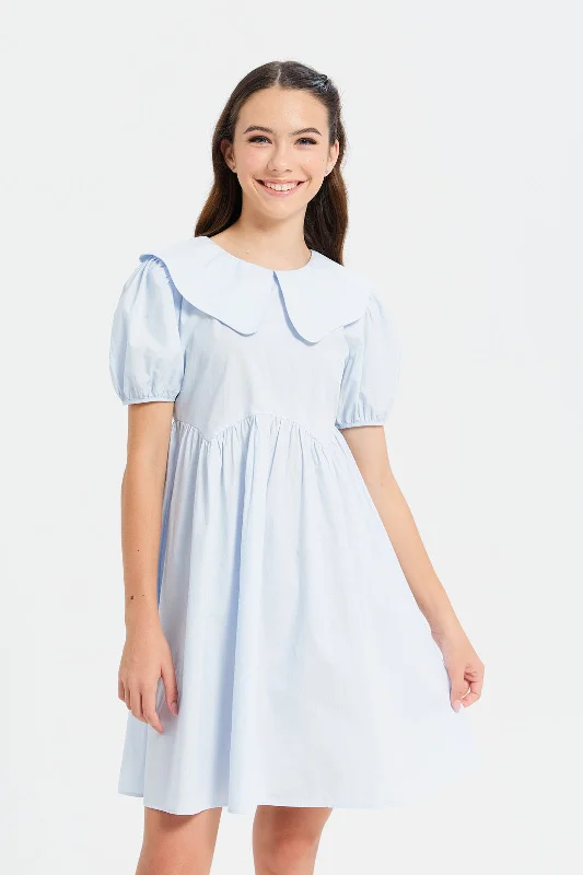 Senior Girls Blue Peter Pan Dress Luxury unclassified dresses