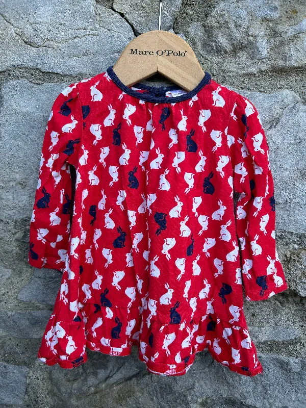 Bunnies red tunic  6-9m (68-74cm) Chic unclassified dresses