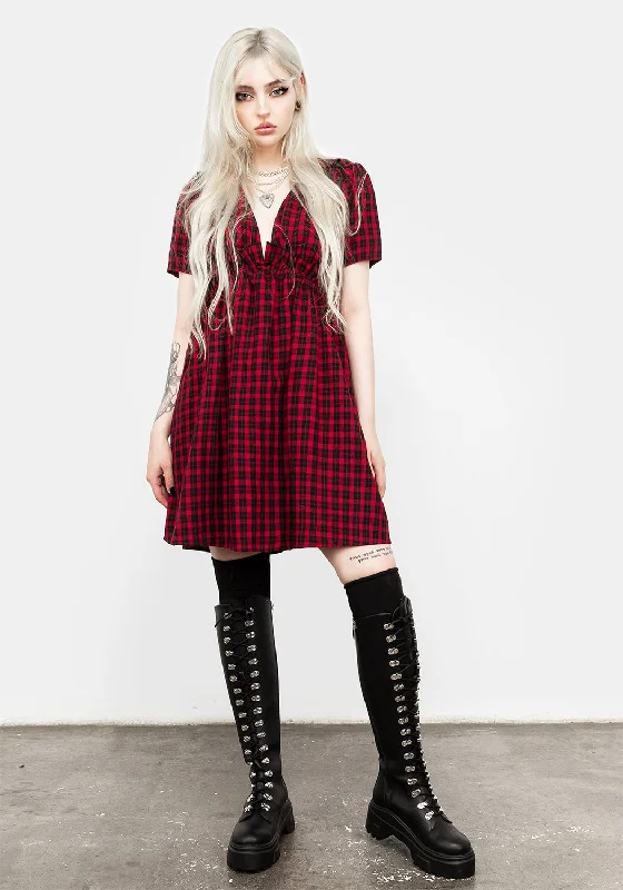 Dreadful Ruffle Smock Dress Chiffon unclassified dresses