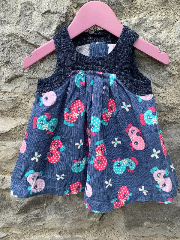 Ducklings cord pinafore  3-6m (62-68cm) Trendy new unclassified dresses