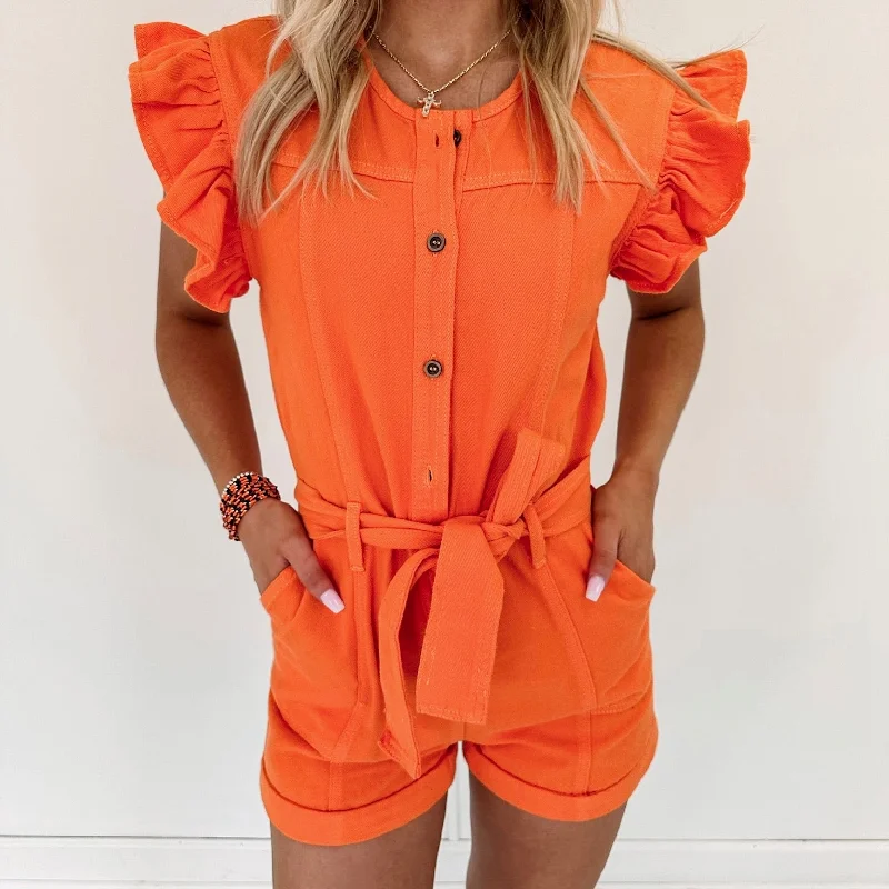 Emersyn Romper - Orange Y2K unclassified dresses