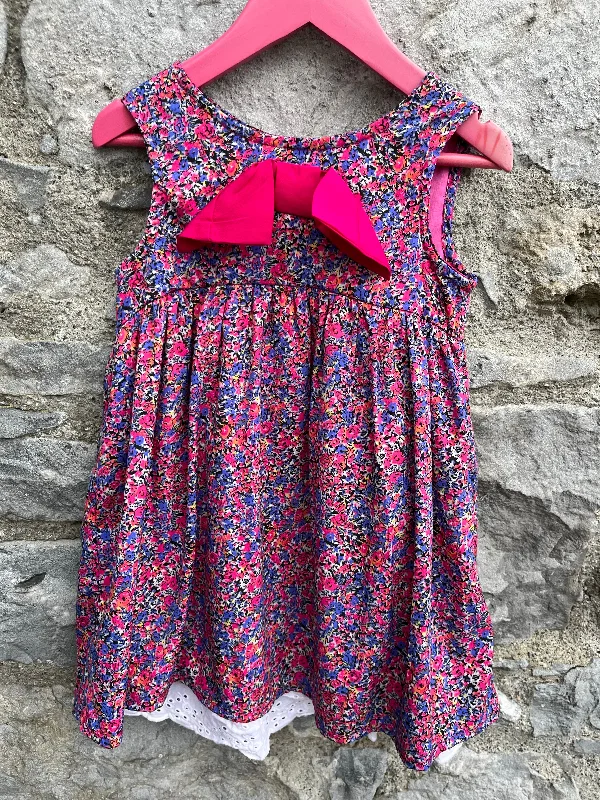 Flowers dress with a bow  2-3y (92-98cm) High-end unclassified dresses