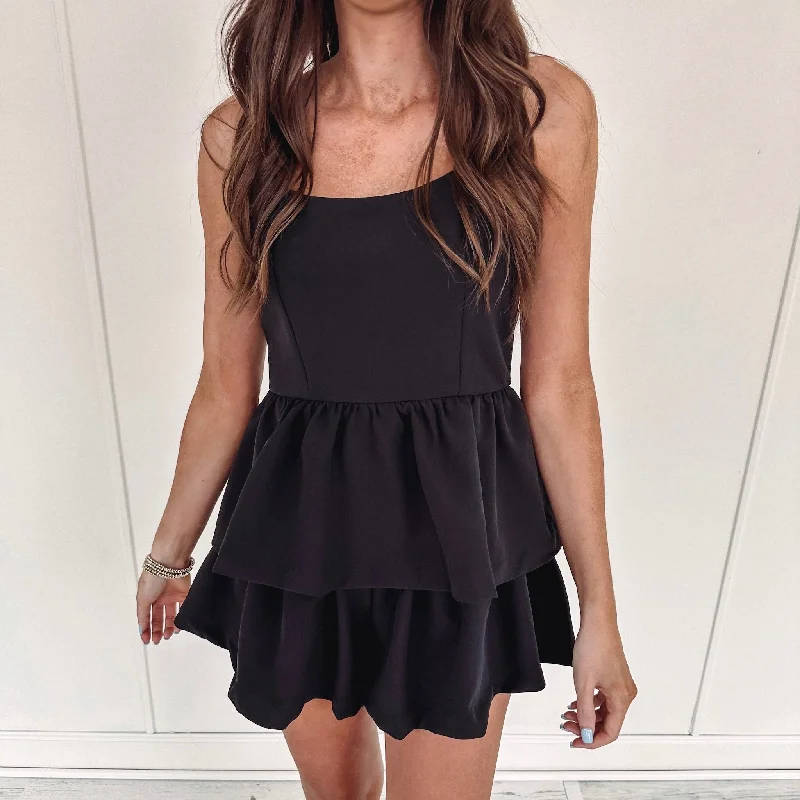 Georgia Romper - Black Plus size unclassified dresses