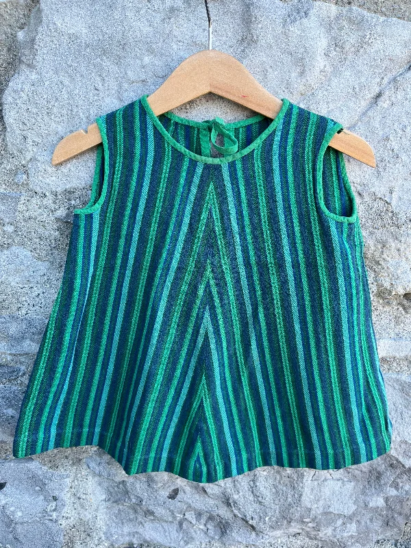 Green stripy dress   3-6m (62-68cm) Mesh unclassified dresses