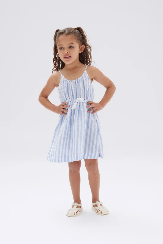 Kids Recess Linen Stripe Dress Trendy unclassified dresses