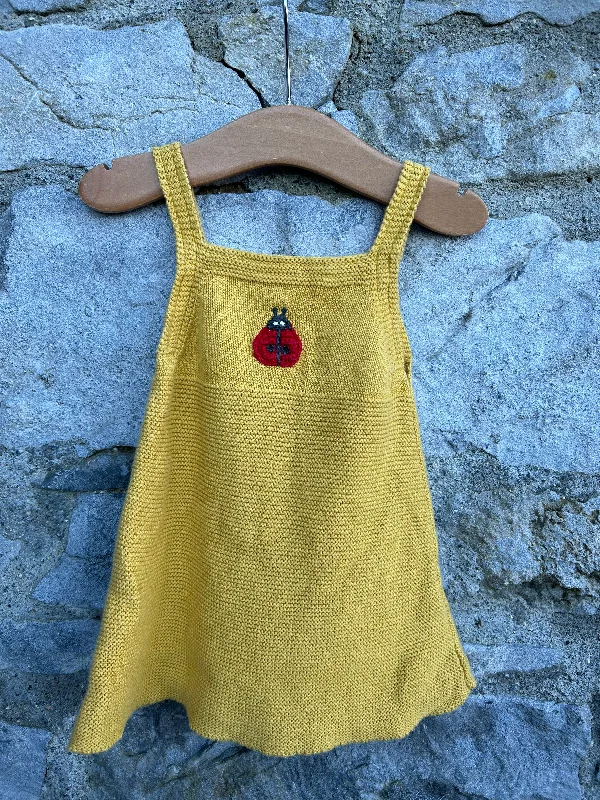 Ladybird yellow pinafore   3-6m (62-68cm) Luxury unclassified dresses