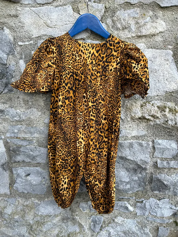 Leopard print onesie   18-24m (86-92cm) High-low unclassified dresses