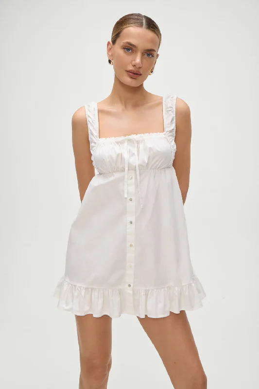 Marilyn Babydoll Dress - White Spring unclassified dresses