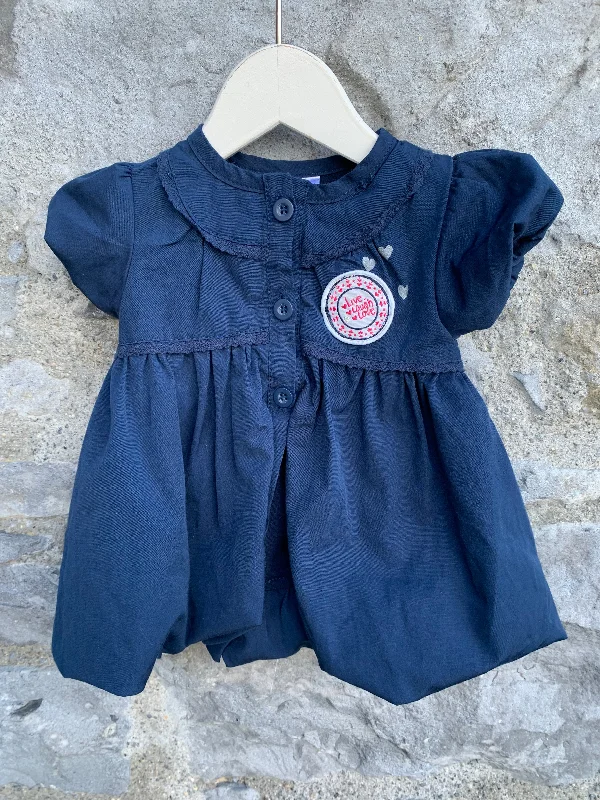 Navy dress  0-3m (56-62cm) Vacation unclassified dresses