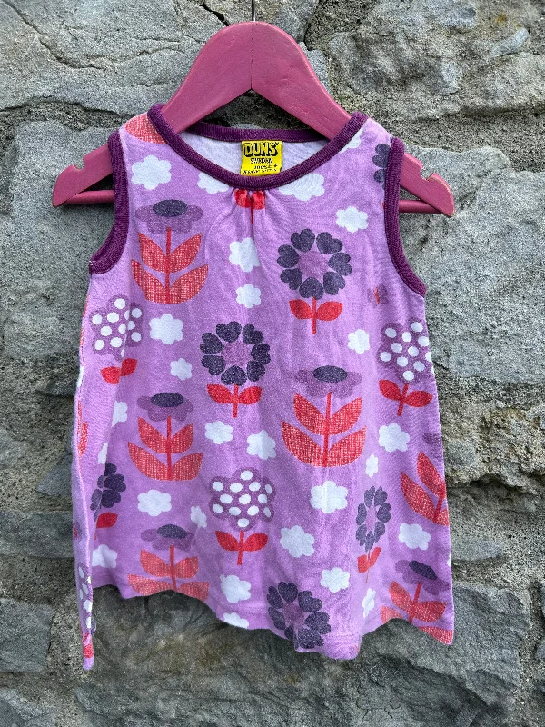 Pink flowers tunic  12-18m (80-86cm) Minimalist unclassified dresses