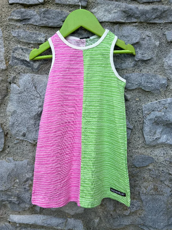 Pink&green dress  18m (86cm) Casual chic unclassified dresses