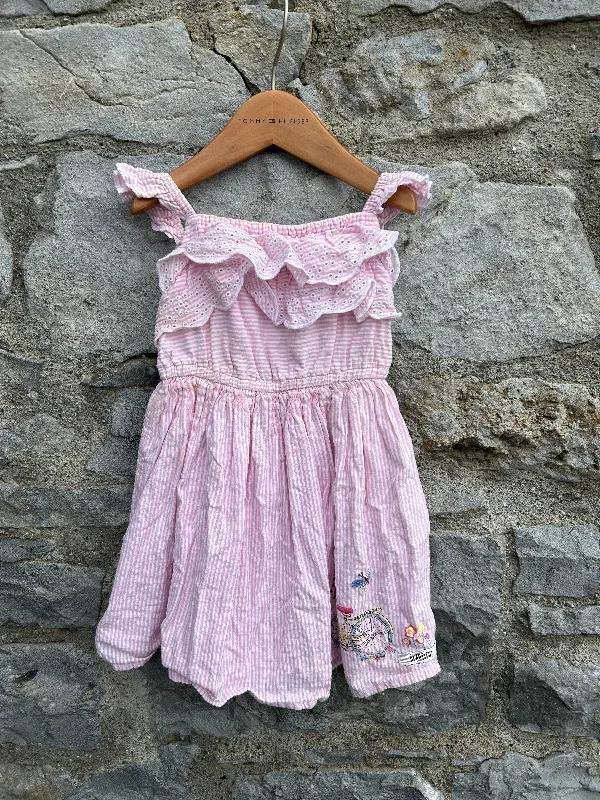 Pink stripy bicycle dress  18-24m (86-92cm) Preppy unclassified dresses