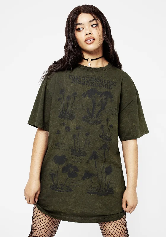 Psychotrope Mushroom Tee Dress Beach unclassified dresses