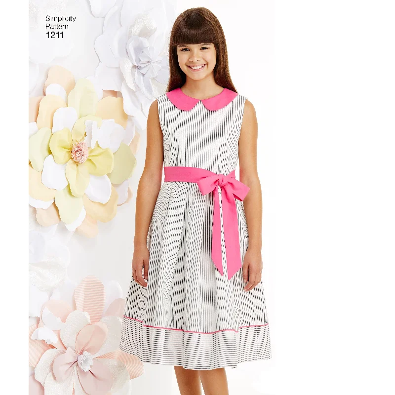 Simplicity Pattern 1211 Girls' Dresses Pattern Spring unclassified dresses