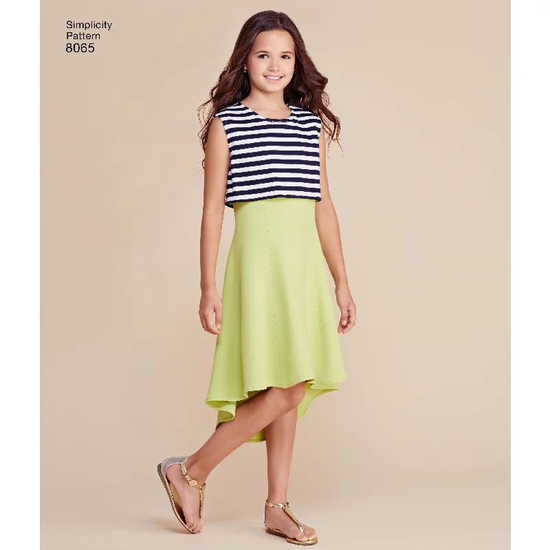 Simplicity Pattern 8065 dress for girls' and girls Bodycon unclassified dresses