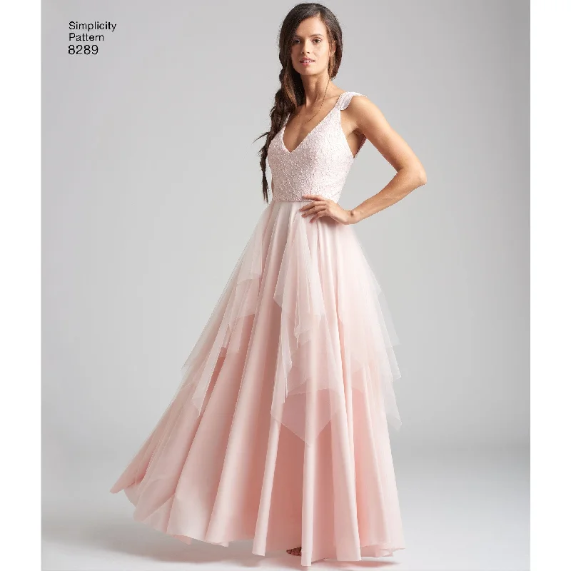 Simplicity Pattern 8289 misses special occasion dresses Engagement unclassified dresses