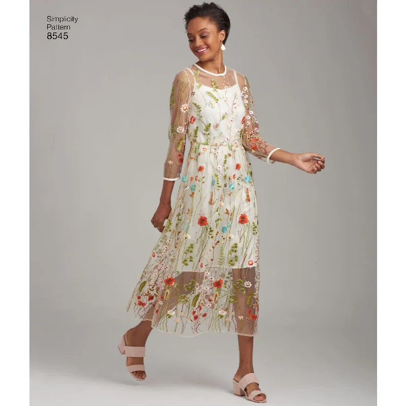 Simplicity Pattern 8545 sheer dress or top Festival unclassified dresses