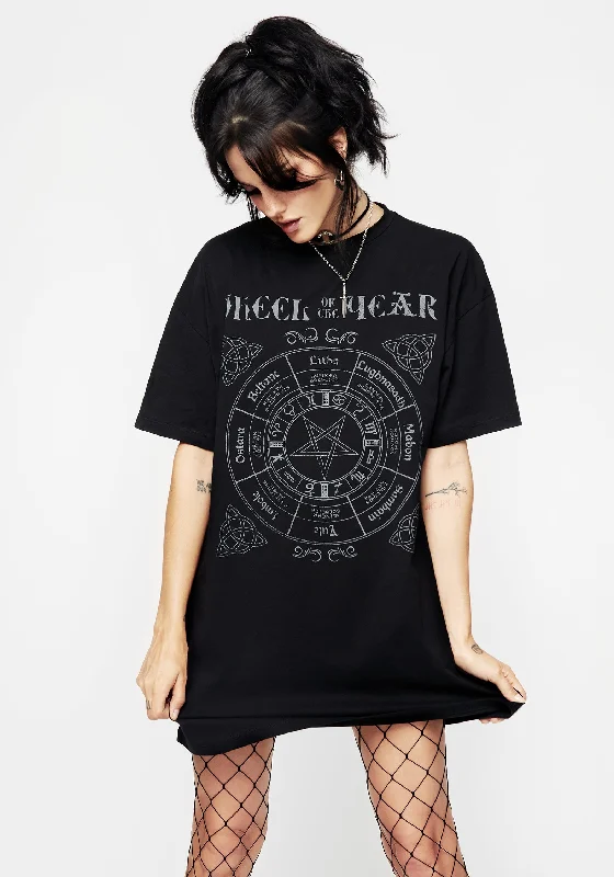 Sabbat Graphic Tee Dress Lounge unclassified dresses