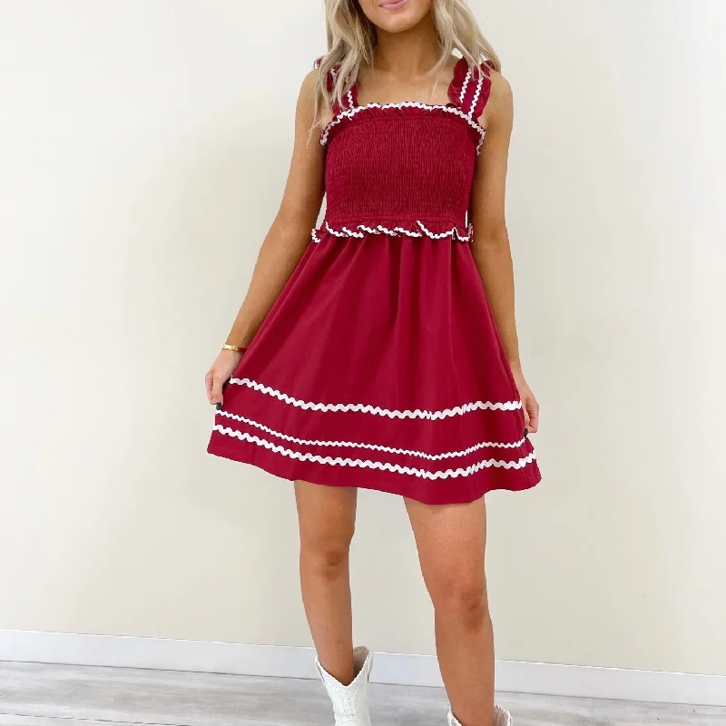 Sam Crimson Dress Open-back unclassified dresses