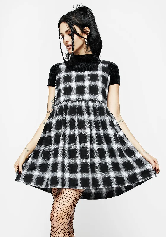 Singles Plaid Dress Date night unclassified dresses