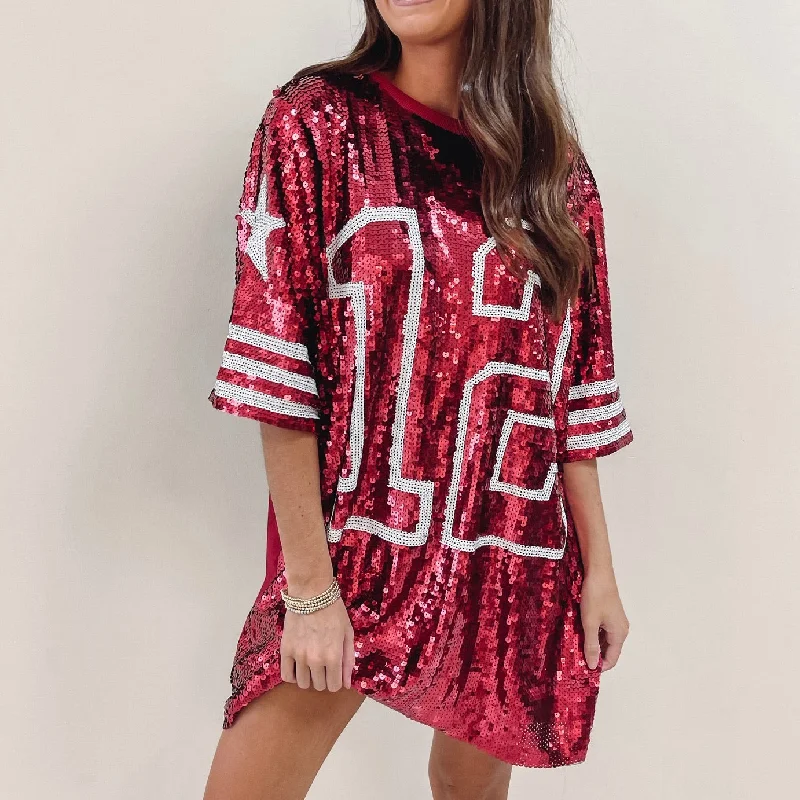 Sparkle Jersey #12 Maroon Street style unclassified dresses