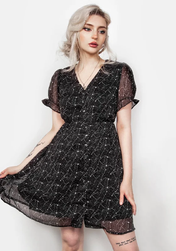 Spectral Button Up Dress Satin unclassified dresses