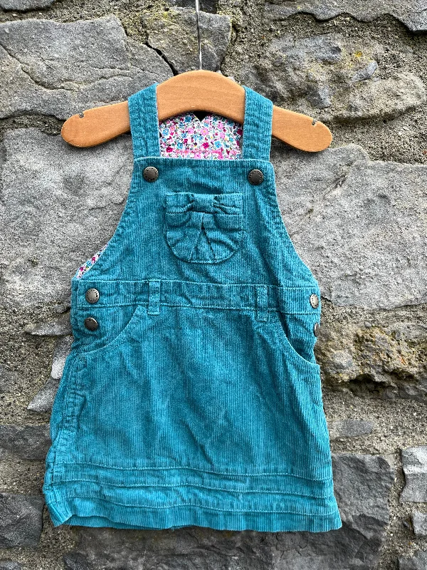 Teal cord pinafore   18-24m (86-92cm) Vacation unclassified dresses