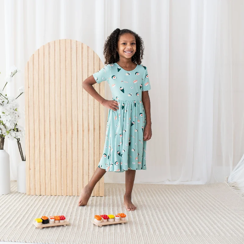 Twirl Dress in Sushi Striped unclassified dresses