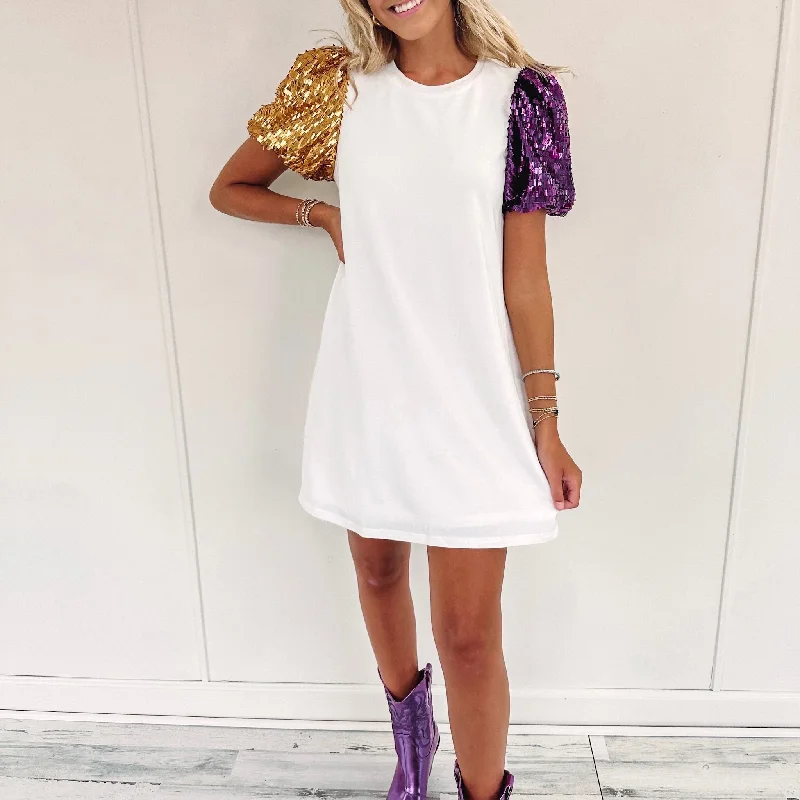 Olivia Dress - Purple/Gold Trendy new unclassified dresses