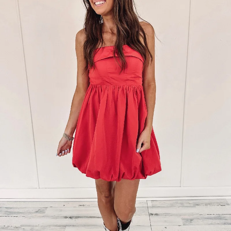 Reese Red Dress Smocked unclassified dresses