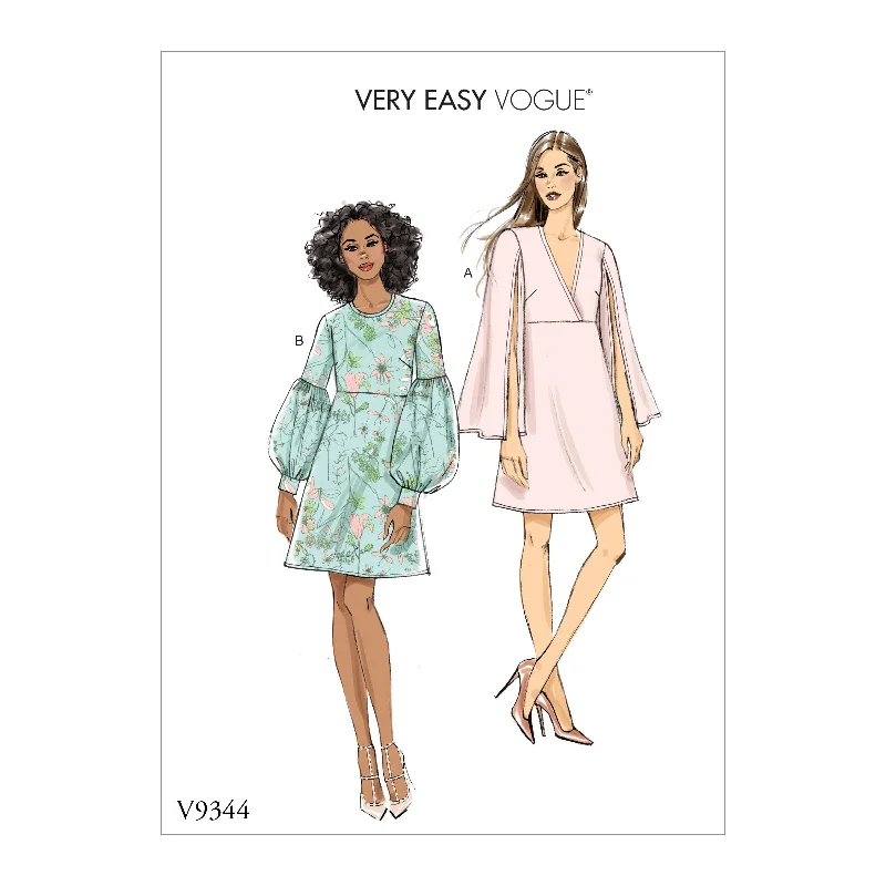 Vogue Pattern 9344 Misses' Dress | Vogue Pattern Minimalist unclassified dresses