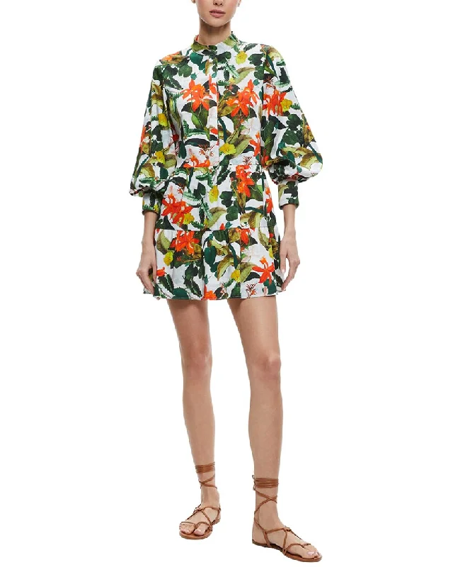 alice + olivia Cailin Mini Dress Summer Denim Mini